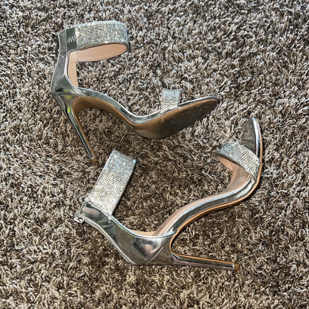 Silver Chrome Women’s Heels